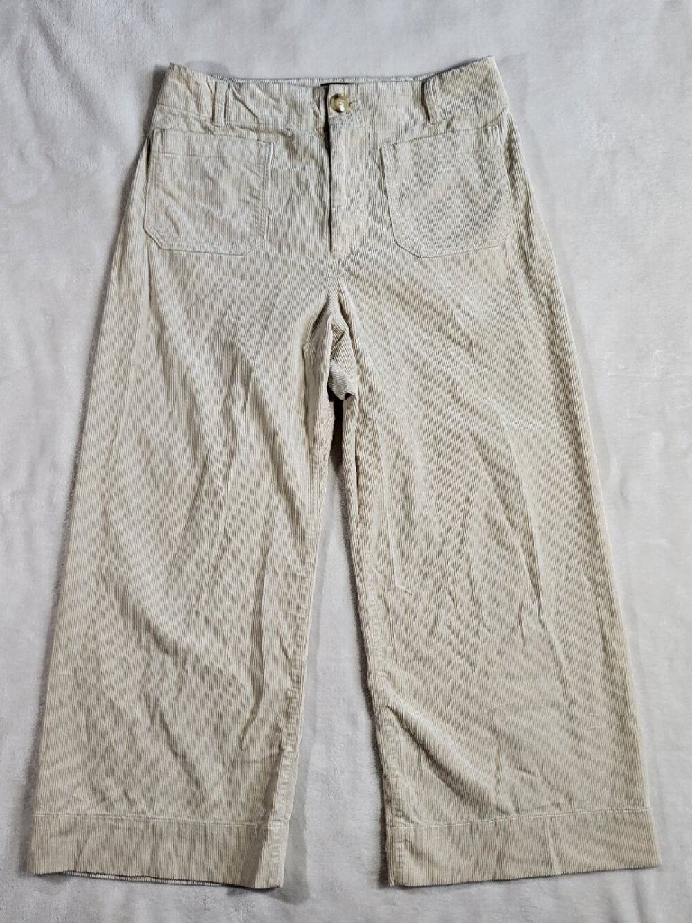 Maeve by Anthropologie - The Colette Cropped Wide-Leg Corduroy Pants - 31 - Picture 3 of 14